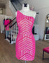 Short Pink One Shoulder Homecoming Dress
