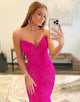 Pink Sweetheart Mermaid Tight Prom Dress